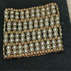 copper/gold rhinestone bracelet